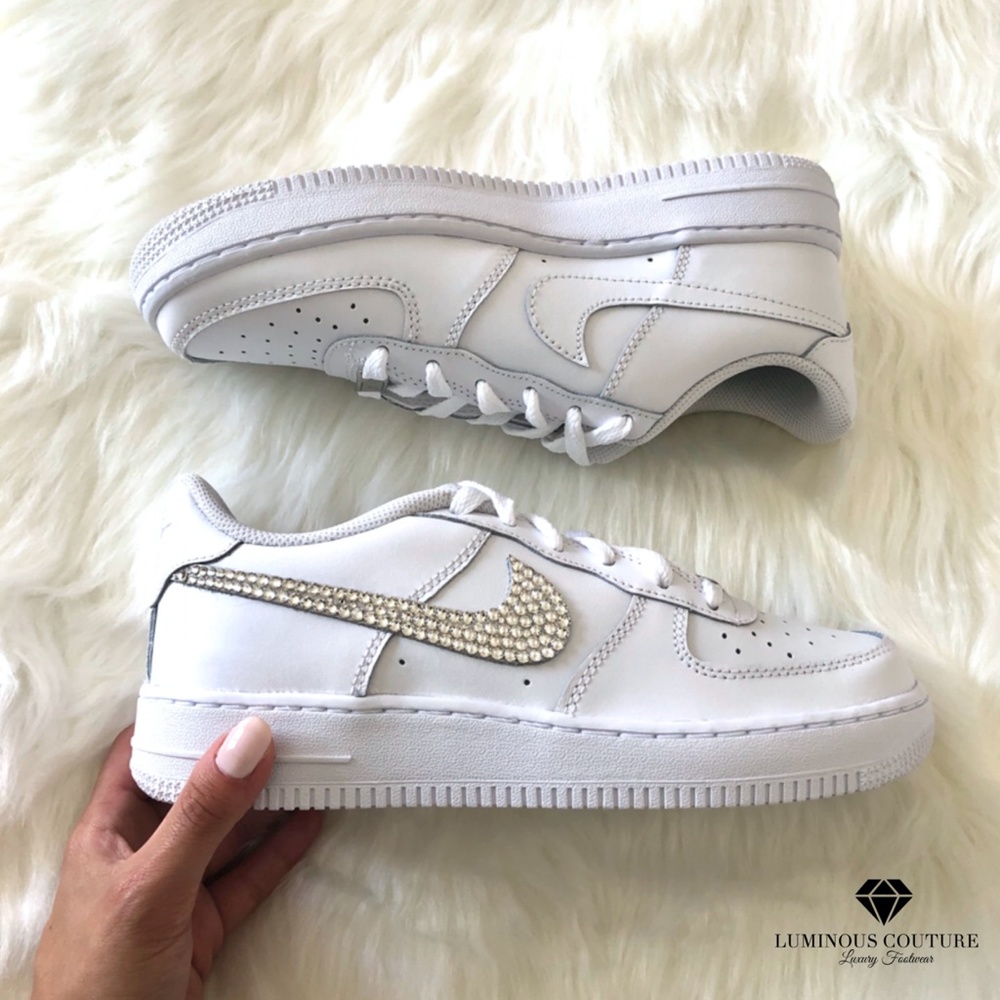 Swarovski® Nike Air Force 1 Triple White - Picture 7 of 9
